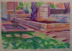 Courtyard in Talbieh
crayon